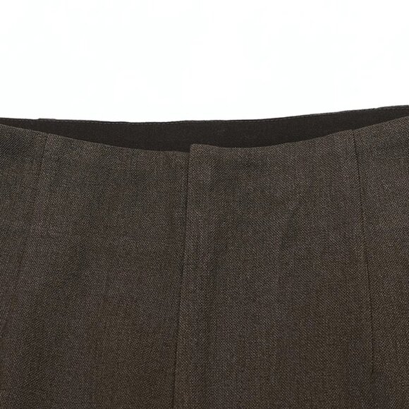 B.Sure Dark Brown Drape Casual Wide-Leg Trousers - Picture 3 of 4